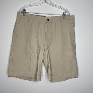 NEW Columbia Tan Shorts Size 38 Mens Outdoors Cotton Flat Front